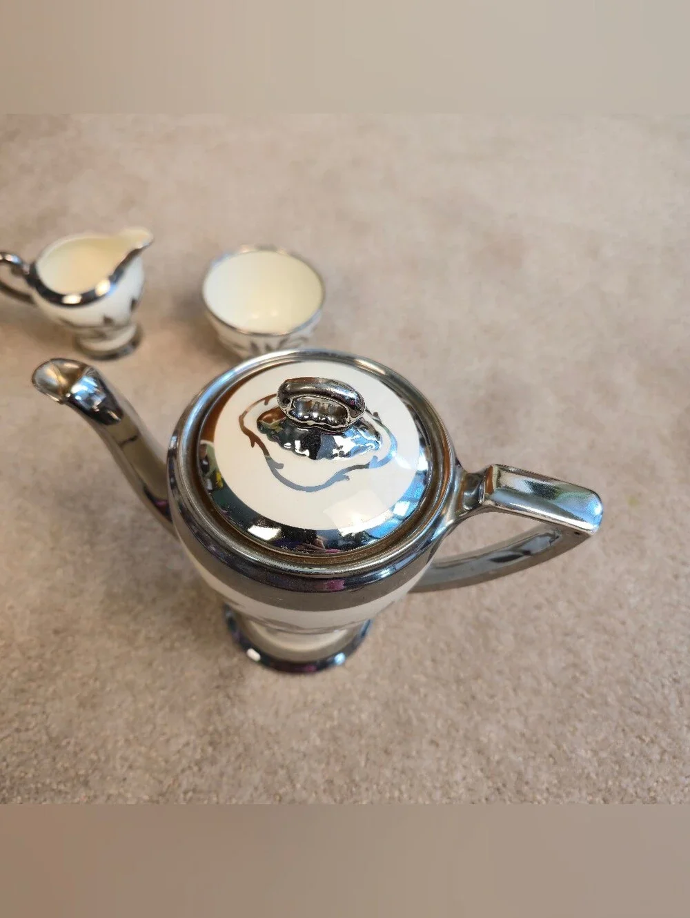 Vintage 3-piece tea service set 